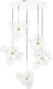 Lampa wisząca ze szklanymi kulami Capri Disc 5