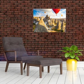 Obraz na szkle - Balony na ogrzane powietrze (70x50 cm)