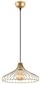 Lampa wisząca w kolorze złota z metalowym kloszem ø 36 cm Depay – Opviq lights