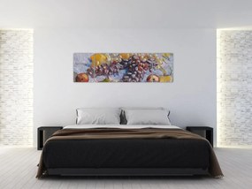 Obraz - Vincent van Gogh, Grapes, Lemons, Pears, and Apples, reprodukcje (170x50 cm)