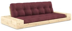 Bordowa rozkładana sofa 244 cm Base – Karup Design