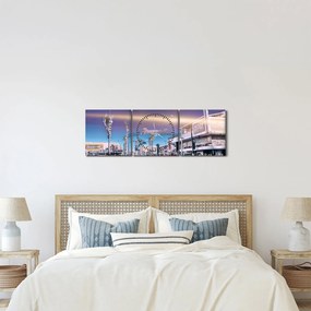 Zdjęcie ulicy w Las Vegas (z zegarem) (90x30 cm)