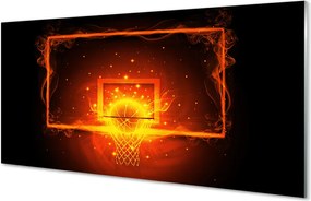 Szklany Panel Ognisty Rzut do Kosza