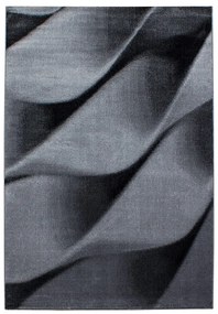 Dywan nowoczesny Parma Fale szaro-czarny 200 cm x 290 cm