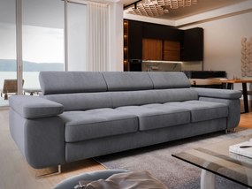 Masseno Sofa MOSINE z funkcją spania, Rozkładana sofa - Popiel, MONOLITH 85