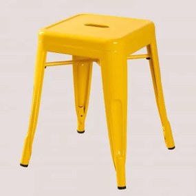 Zestaw 4 Niskich Stołków 45 Cm Sztaplowanych Ze Stali Lix Freesia - Sklum