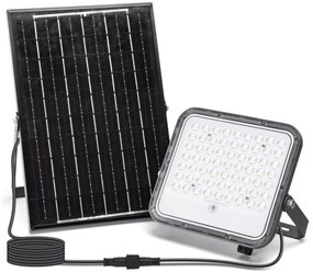 Aigostar - LED RGBW 100W solarny reflektor 3,4V IP66 z pilotem