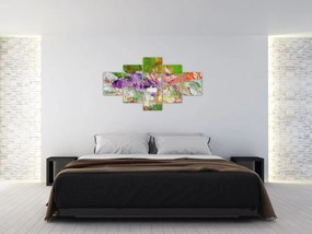 Obraz abstrakcji - malarstwo (125x70 cm)