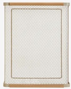 Taca Ze Stali I Drewna Kauczukowego Zestei Kremowa Tapioca & ↔︎ 40 Cm - Sklum