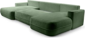 Narożnik FUEGO XL wolnostojący układ U z funkcją spania w tkaninie Bubble 12 DomoHome