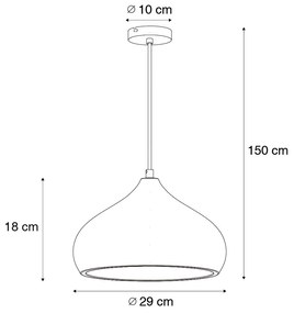 Nowoczesna lampa wisząca betonowa - Nick Nowoczesny Oswietlenie wewnetrzne