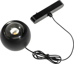 Nowoczesna czarna lampa wisząca do systemu szynowego jednofazowego z LED - Magnetic Lance