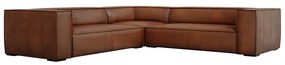 Koniakowy skórzany narożnik (róg zmienny) Madame – Windsor &amp; Co Sofas