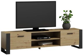 Nowoczesna szafka RTV dąb artisan 185 cm M6-A03