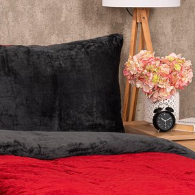 4Home Pościel mikrofranela Stripe winny, 140 x 200 cm, 70 x 90 cm