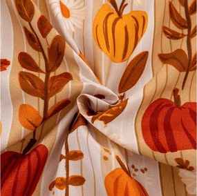 PrzytulneMieszkanie.pl Prześcieradło z mikrofibry PUMPKIN STRIPES kolorowe 90x200 cm