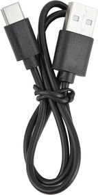 Czarna lampa ścienna z 4-stopniowym czujnikiem magnetycznym z możliwością ładowania LED - Batt