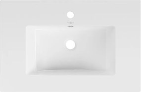 Mexen Atena umywalka wpuszczana w blat 71 x 46 cm, biała - 25017000