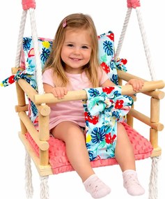 Rosnąca huśtawka dla dziecka we flamingi E3-T83