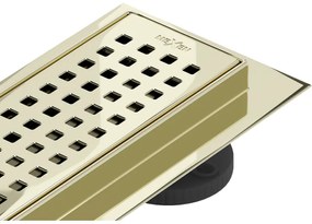 Mexen Flat M08 odpływ liniowy 90 cm, złoty - 1525090-15
