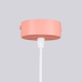 Żyrandol HALO 6 brzoskwiniowy ryflowany SOLLUX  LIGHTING