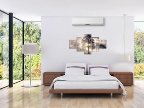 Obraz drzewa we mgle (125x70 cm)