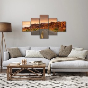 Obraz drogi i skał (125x70 cm)