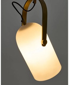 Biała lampa wisząca ze szklanym kloszem ø 14 cm Reisy – Kave Home