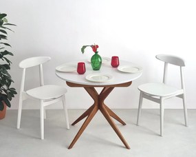 Okrągły stół Jubi MDF 90 cm rozsuwany do 130 cm