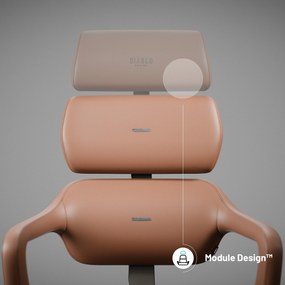 Fotel do gabinetu Diablo V-Modular, Sugar Brown