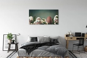 Fotoobraz na płótnie Liście, Jajka i Kwiaty