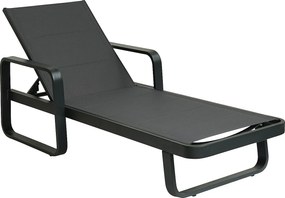 Leżak aluminiowy z textyline - Antracytowy - KILA od MYLIA