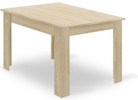 Zestaw stół NP 120x80 Dąb Sonoma + 4 krzesła LIBRA szare
