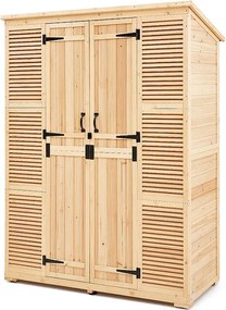 58 x 78 Cali Zewnętrzny Drewniany Schowek SucceBuy na Narzędzia Ogrodowe