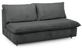 Ciemnoszara sztruksowa rozkładana sofa 184 cm Isadora – Bobochic Paris