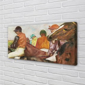 Obraz na płótnie Dżokeje - Edgar Degas