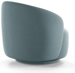 Jasnoniebieski obrotowy fotel Letizia – Micadoni