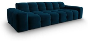 Ciemnoniebieska aksamitna sofa 255 cm Kendal – Micadoni Home