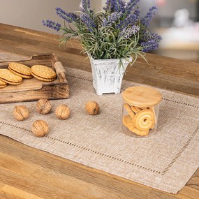 Bieżnik brązowy, 40 x 140 cm, 40 x 140 cm