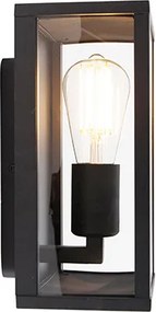 Industrialna lampa ścienna czarna 26 cm IP44 - Charlois