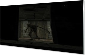 Panel szklany do Kuchni Zombie w Ciemnym Budynku