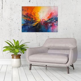 Obraz na szkle - Abstrakcja kolorów (70x50 cm)