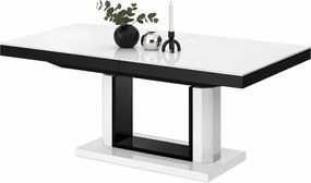 Biały rozkładany ławostół połysk M7-E38