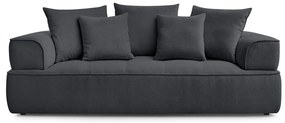 Ciemnoszara sofa z tkaniny szenilowej 237 cm Whesley – Bobochic Paris