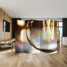 Parawan - Świecąca żarówka (210x170 cm)