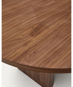 Okrągły stół z blatem w dekorze orzecha ø 150 cm Nealy – Kave Home