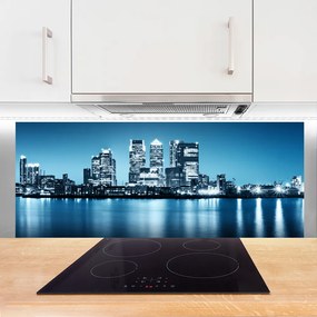 Panel Szklany Sylwetka Miejskich Wieżowców