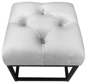 Pufa CHARLIE MG VELVET jasnoszara ATOS