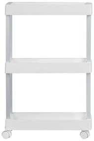 Biały plastikowy regał na kółkach 45x80 cm Mino – Wenko