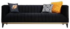 Czarna sofa 222 cm Bellino – Artie